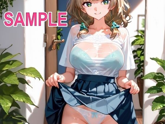 サンプル画像5:胸育学園NO.7  ギャル化した爆乳従妹のパンチラ誘惑で理性がぶっ飛び中出し連射(ピンクのぱんだ) [d_678323]