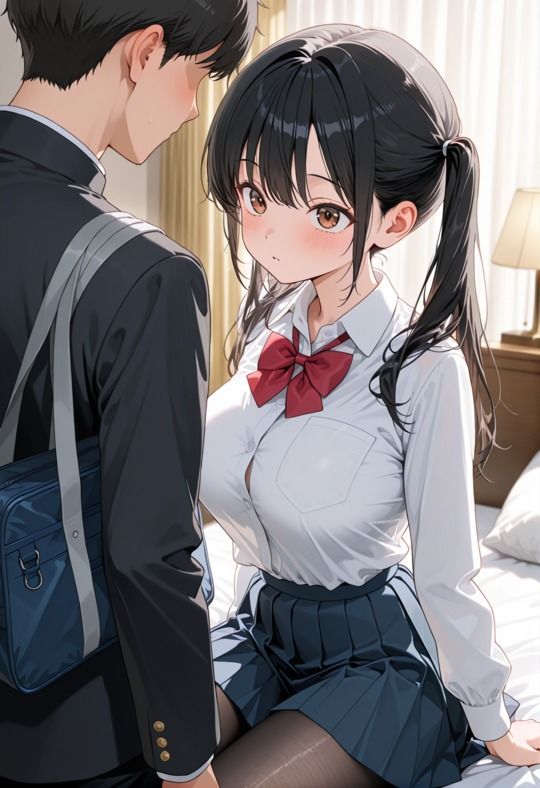 おとなしい隠れ巨乳の幼馴染みに無許可で中出し 画像2