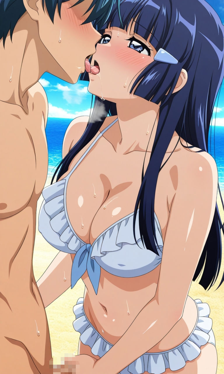 サンプル画像2:白ビキニの青◯れ◯か(ふるやのCG) [d_678439]