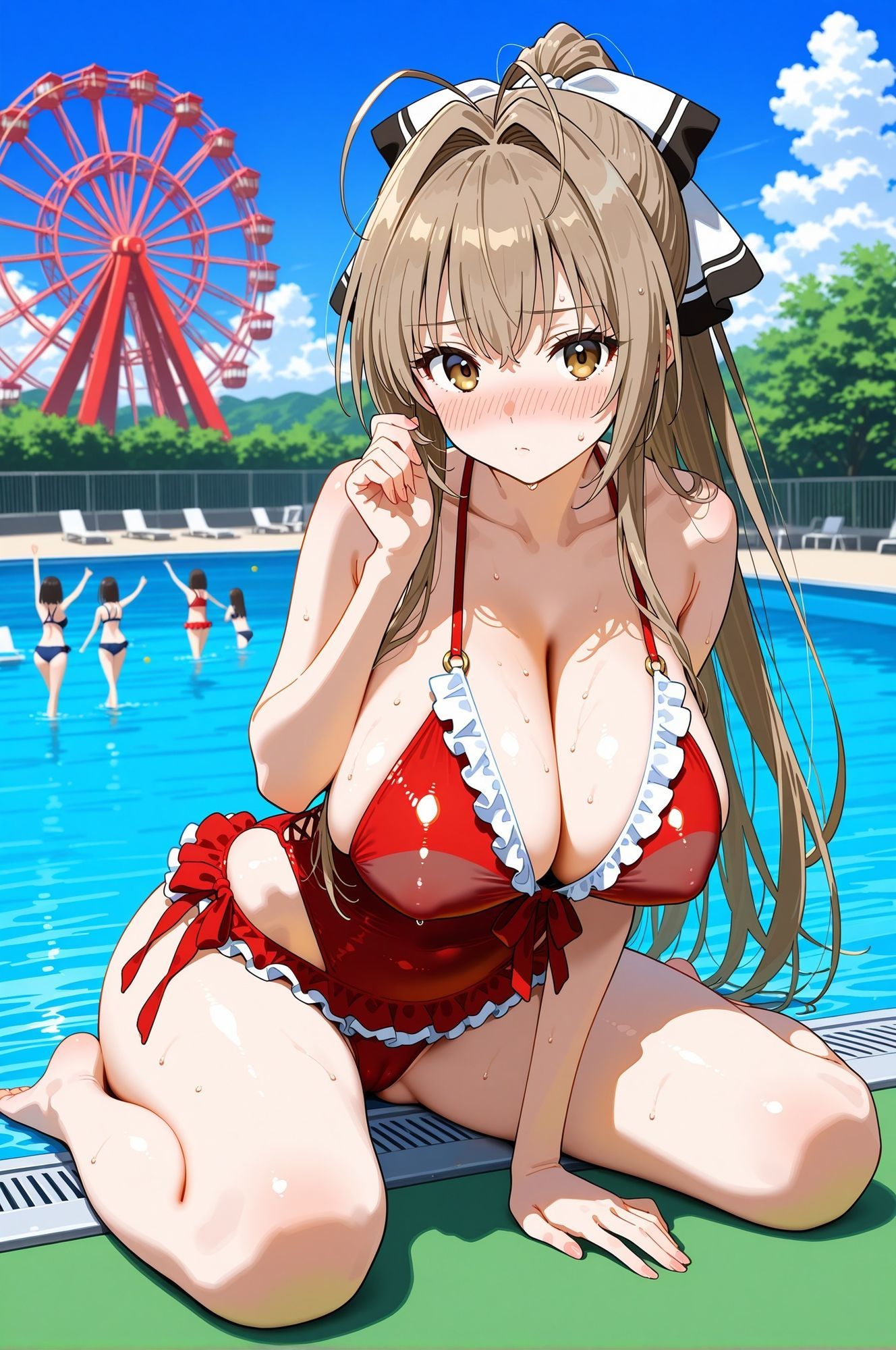 サンプル画像2:千〇いすずがホントの世界では絶対見せてくれない姿を見せてくれるCG集(妄想サチュレーション) [d_678491]