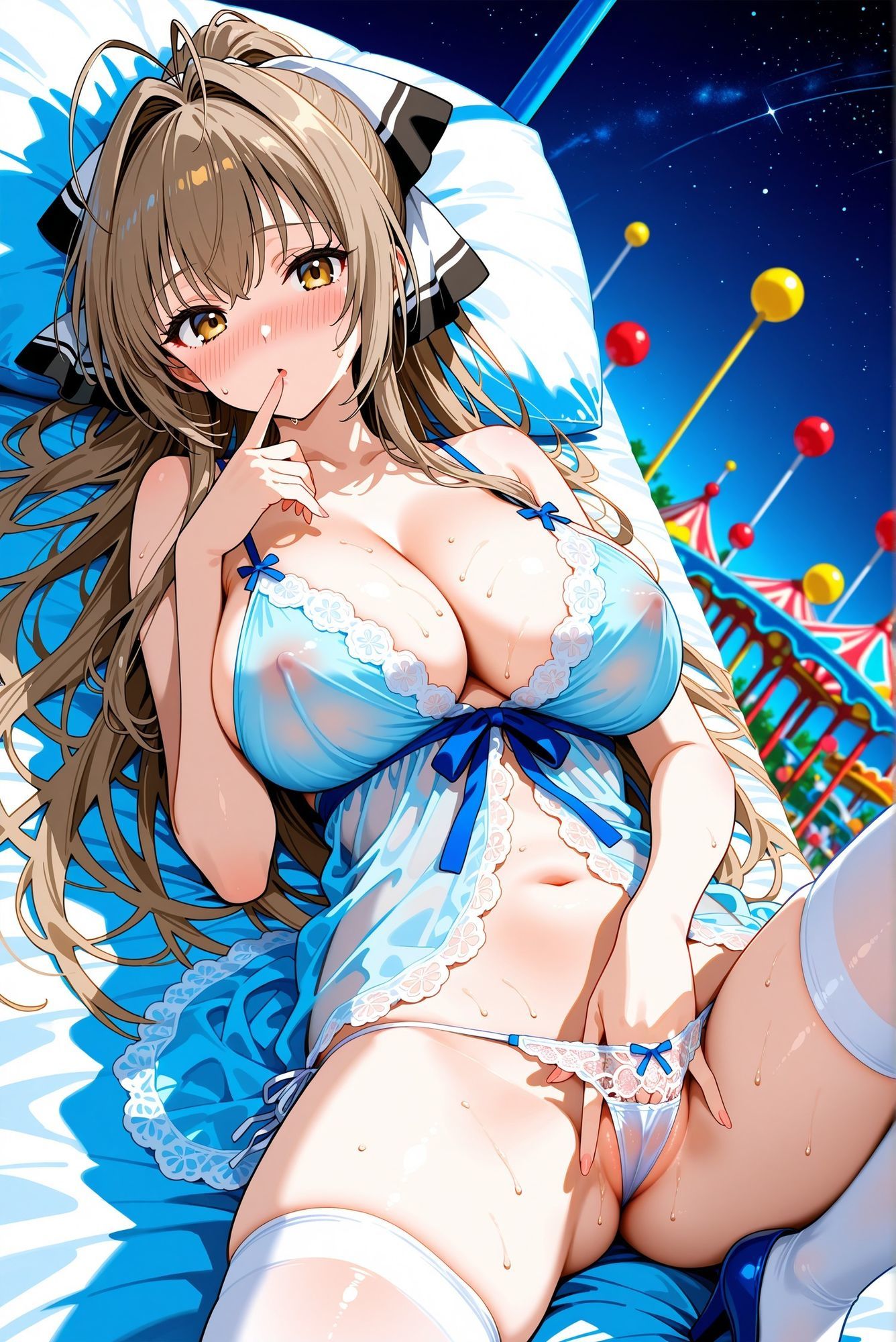 サンプル画像6:千〇いすずがホントの世界では絶対見せてくれない姿を見せてくれるCG集(妄想サチュレーション) [d_678491]