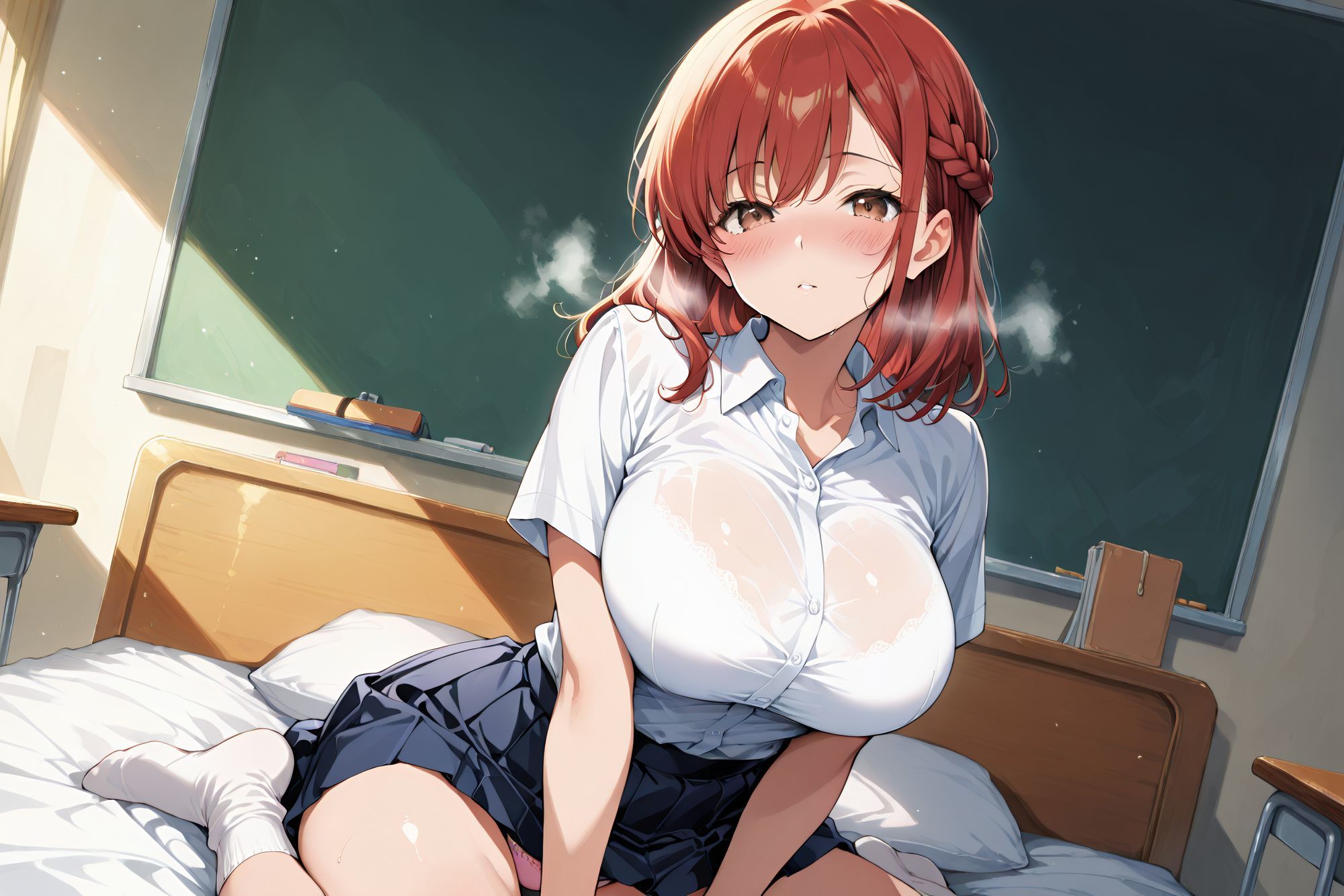 サンプル画像1:人気者の爆乳ギャルはいつでもヤらせてくれる都合の良い彼女(えちえちデリバリー) [d_678504]