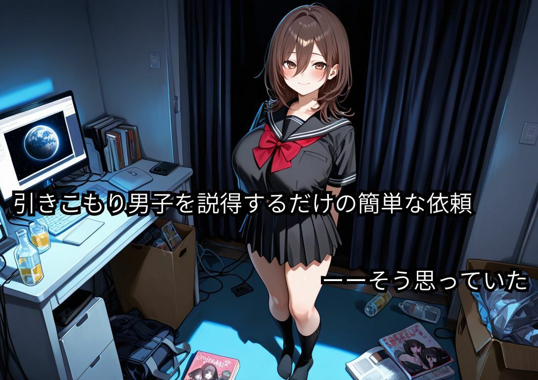 サンプル画像2:引きこもり陰キャが爆乳JKに毎日中出してる話(Ash) [d_678519]