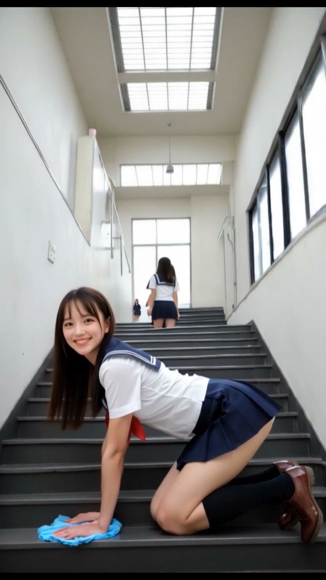 【動画】S級 制服女子 〜掃除編〜 画像1