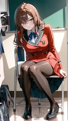 制服女子 画像8