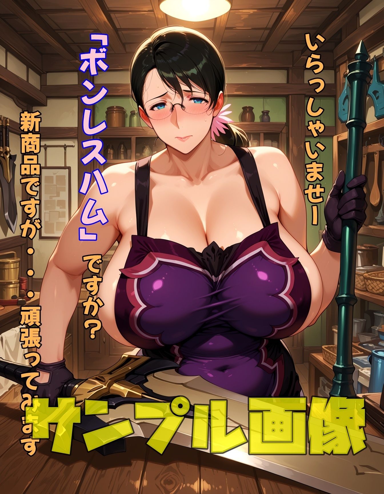 サンプル画像6:お肉を売ってる武器屋さんパート2(ツチノコ工房) [d_678592]