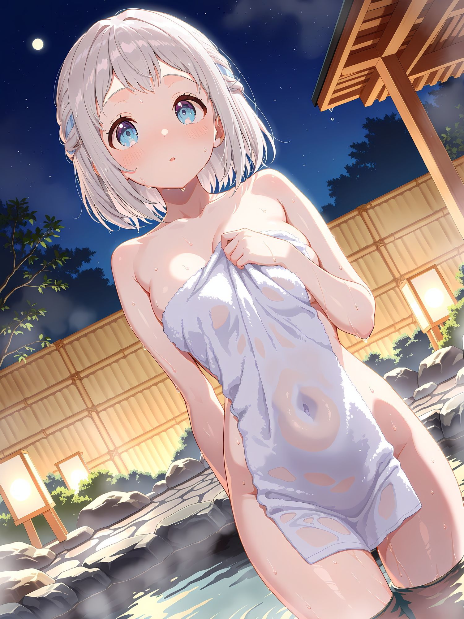 サンプル画像2:彼女としっぽり温泉でセックス！葛◯リーリヤ(にょすらもっち) [d_678665]