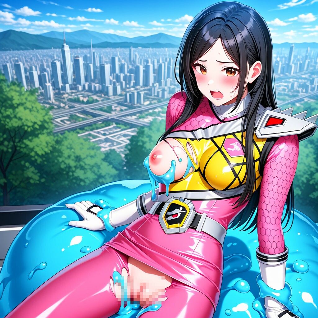 サンプル画像5:色んな目に合う戦隊ヒロイン(未熟者の三毛猫) [d_678672]