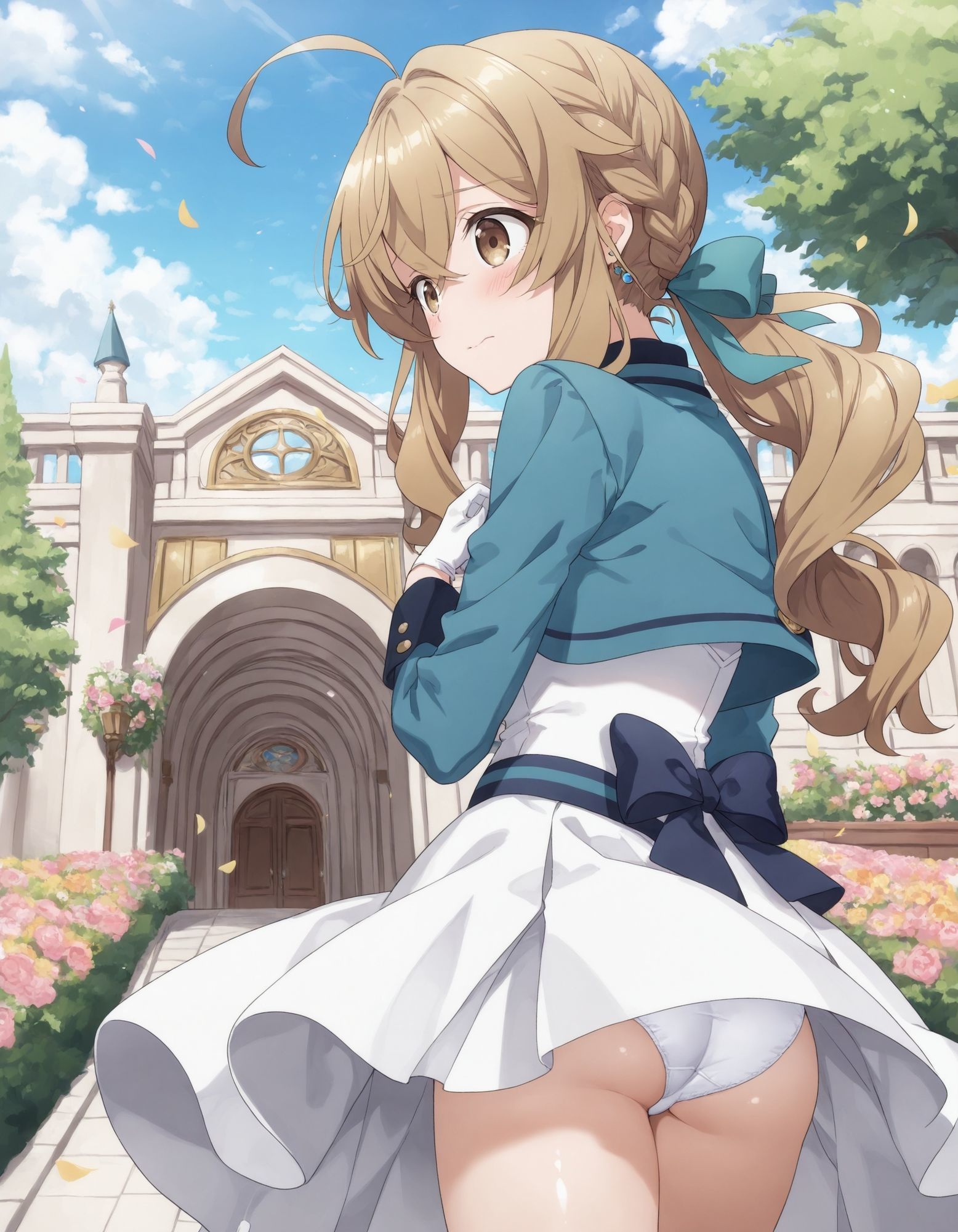 モニカ・エヴァ〇ットのパンチラ〜セ〇ンディア制服編〜 サンプル3