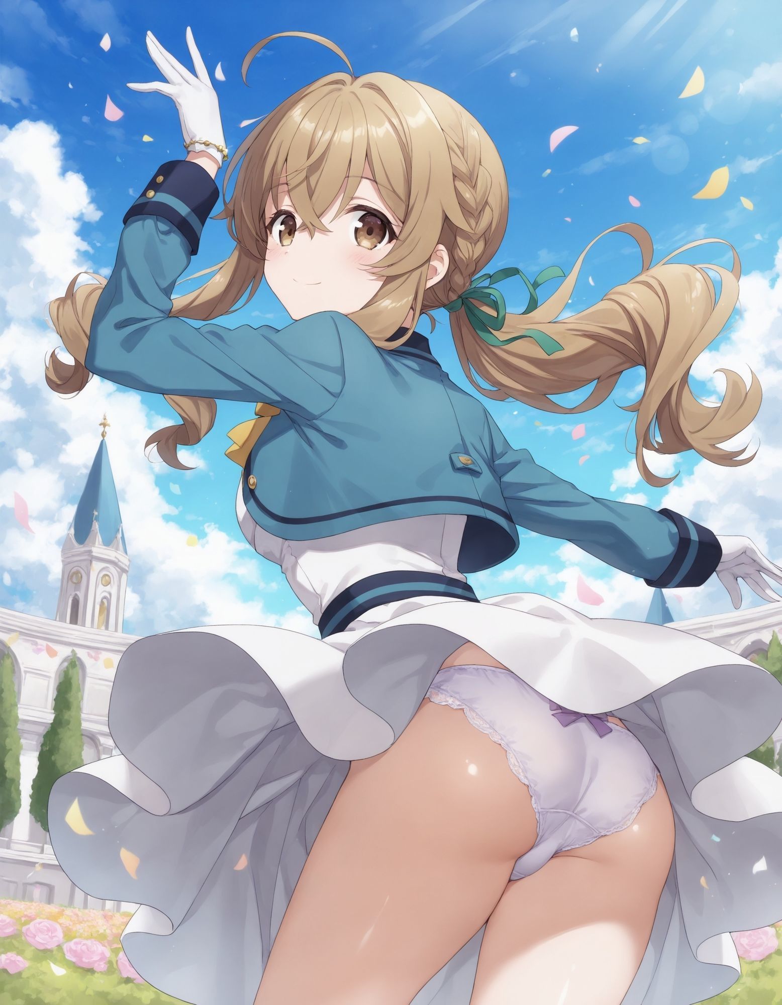 モニカ・エヴァ〇ットのパンチラ〜セ〇ンディア制服編〜 サンプル4