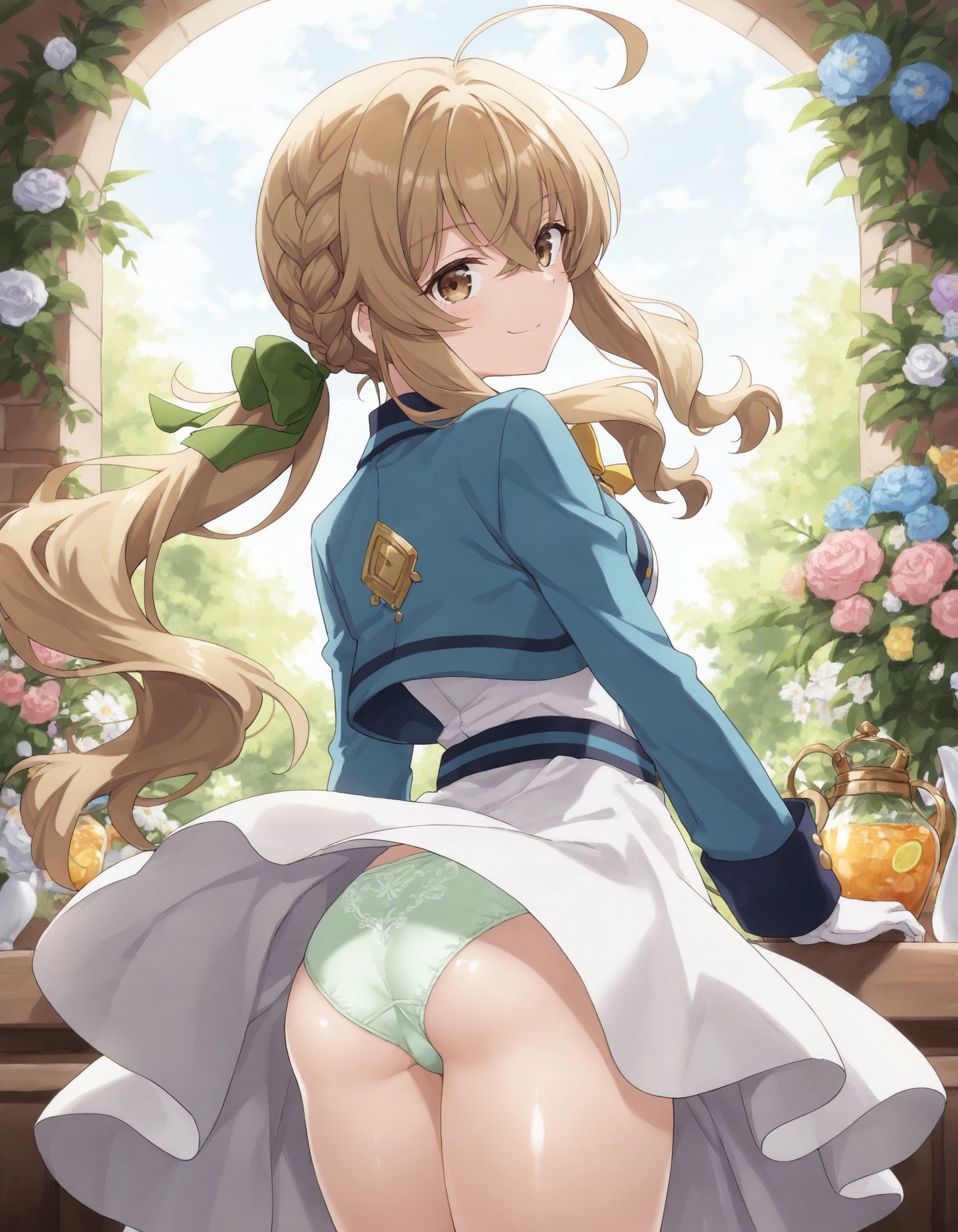 モニカ・エヴァ〇ットのパンチラ〜セ〇ンディア制服編〜 サンプル5