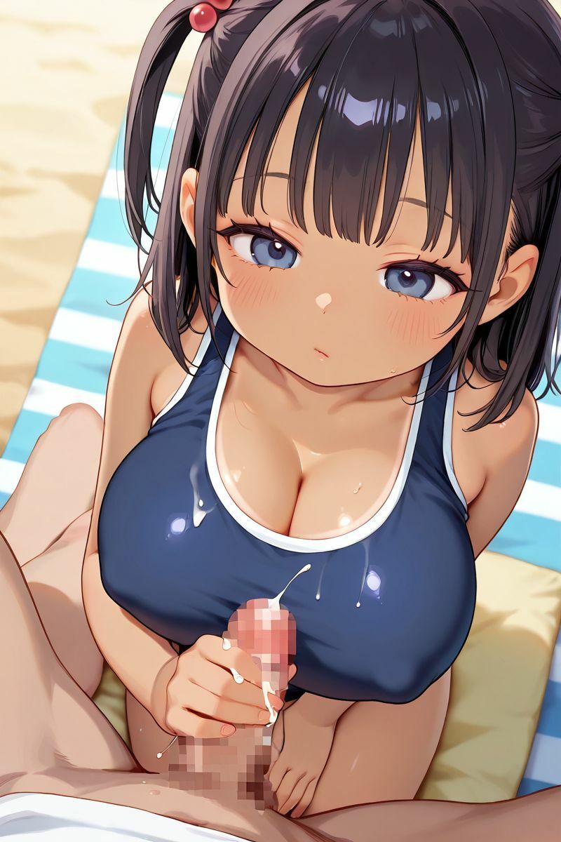 サンプル画像5:日焼けした巨乳の妹とエッチしたら最高に気持ちよかった「お兄ちゃんと私だけの秘密だよ」(nes_aiart) [d_678729]