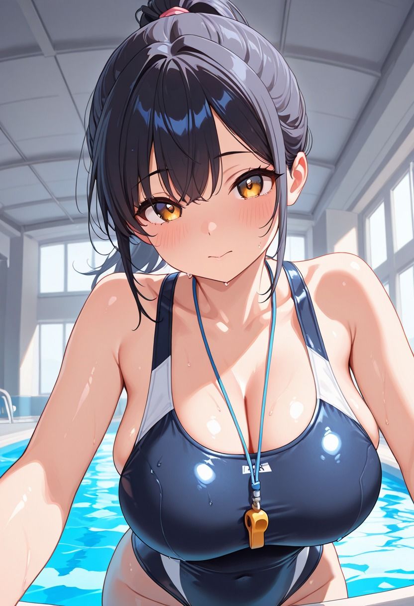 水泳部のヤリマン女子マネージャーに全員で即ハメハーレム合宿1