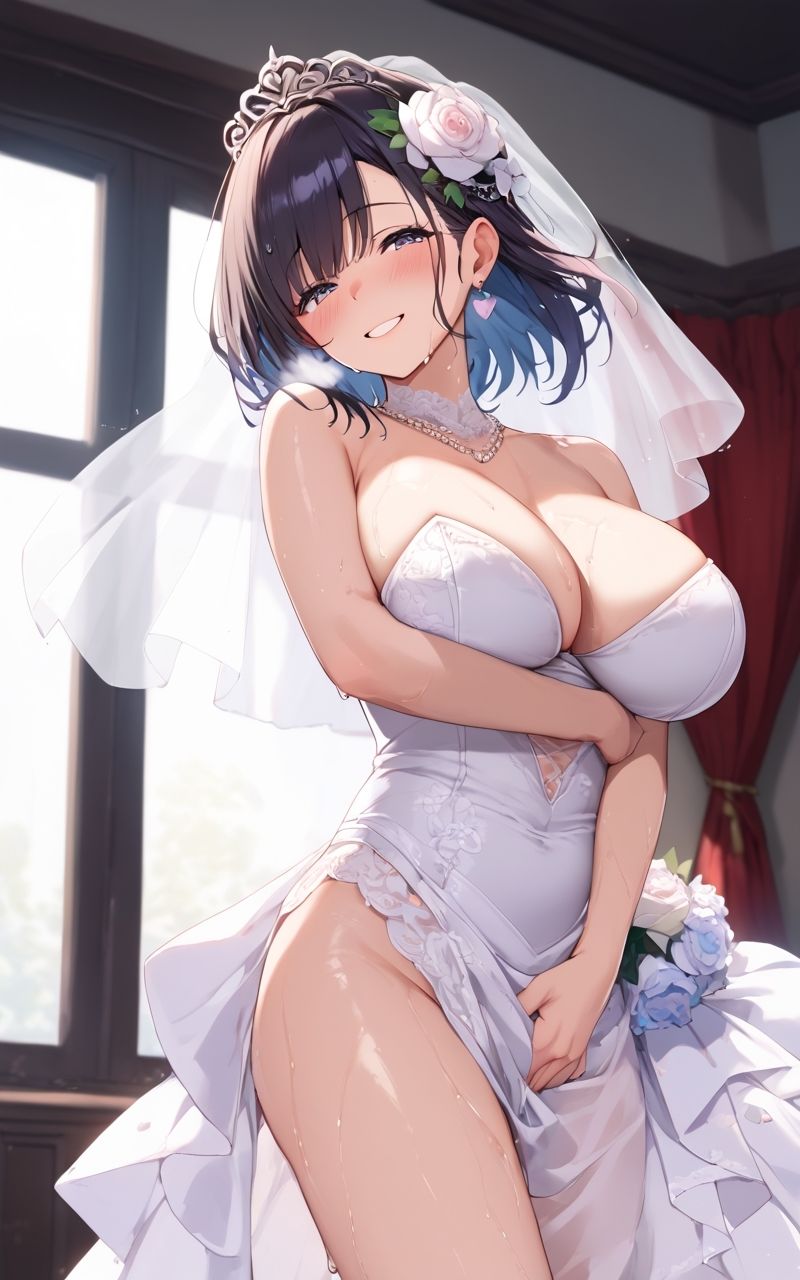 サンプル画像1:White Sin 〜堕ちゆく花嫁〜  【AIヌードイラスト写真集】(ねこまる) [d_678776]