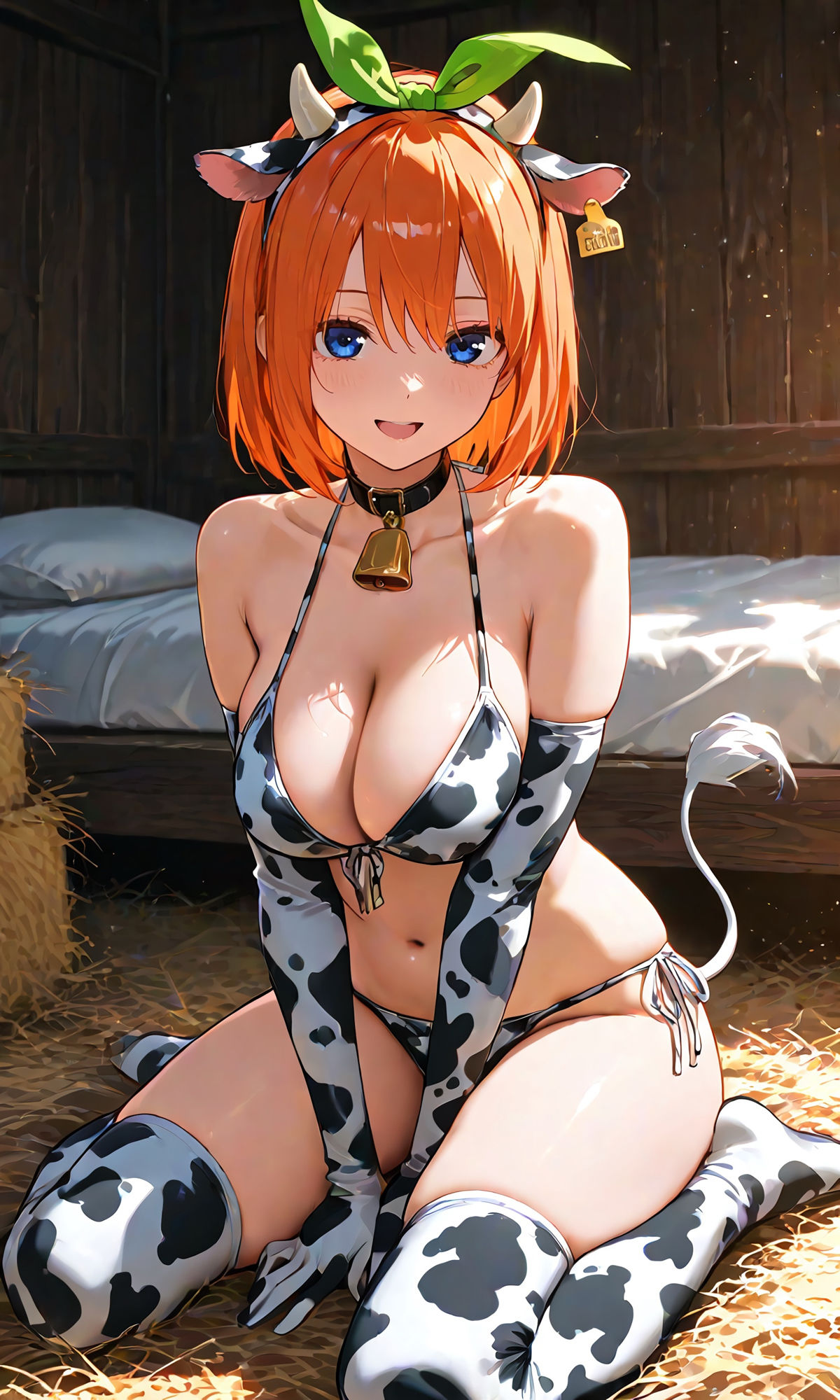 四葉と牛コスえっち 画像1