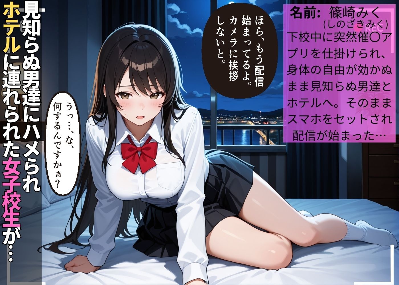 催〇にかかり寝取られた純朴な女子校生の初えっちは生ハメ生配信【肉便器】【NTR】【3P】【セリフ入り有】【CG500枚】 画像1