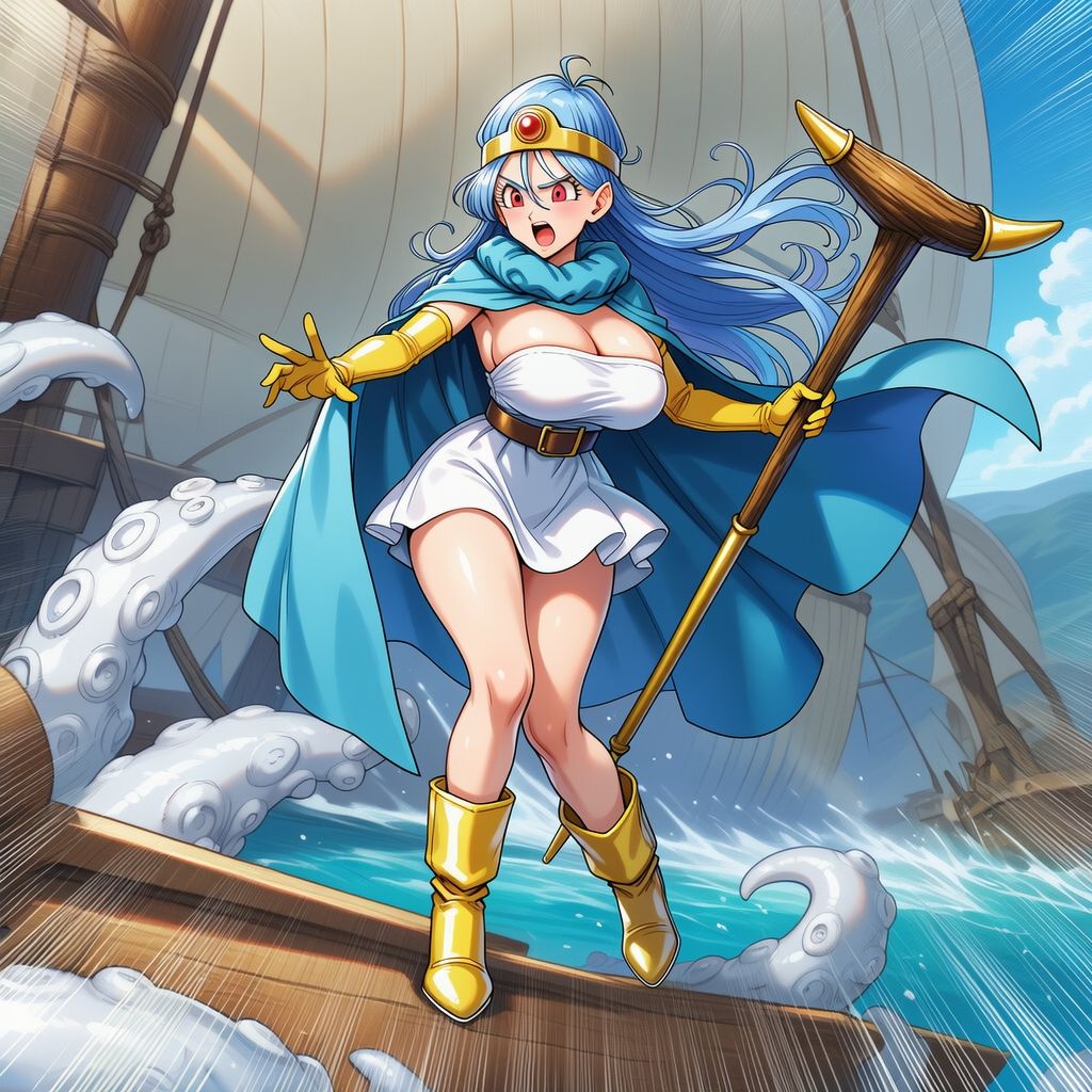 触手に敗れる女賢者 画像6