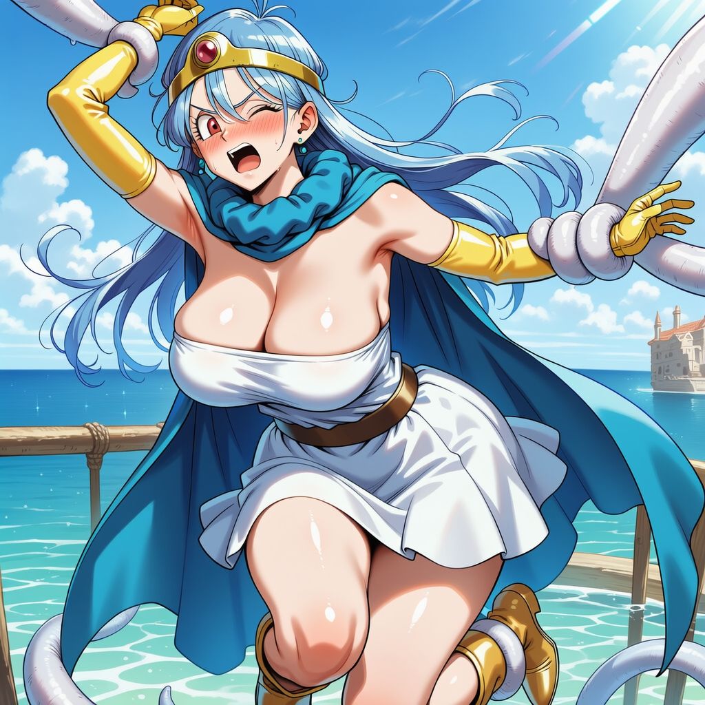 触手に敗れる女賢者 画像7