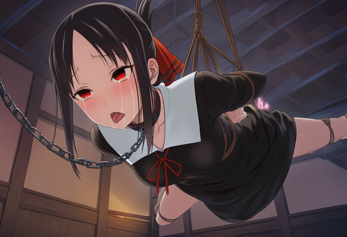 サンプル画像1:羞恥！監禁された四宮◯ぐやの拘束！失禁！脱糞！(ニッチマン) [d_678894]