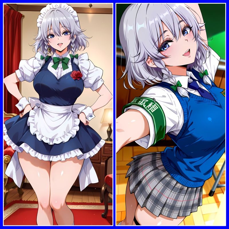 紅魔館のメイド長と着衣プレイ 画像1
