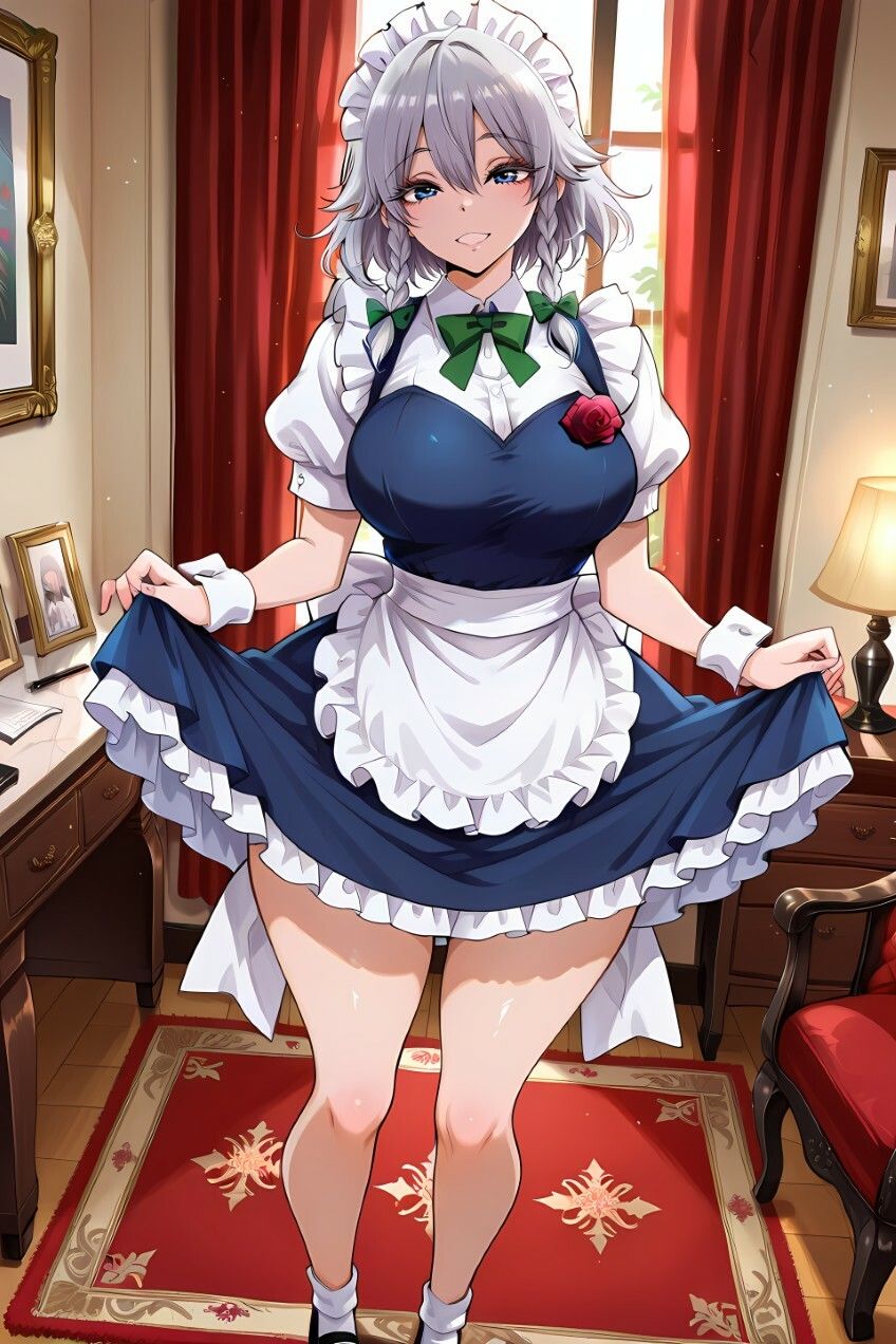 サンプル画像4:紅魔館のメイド長と着衣プレイ(Iri4) [d_678901]