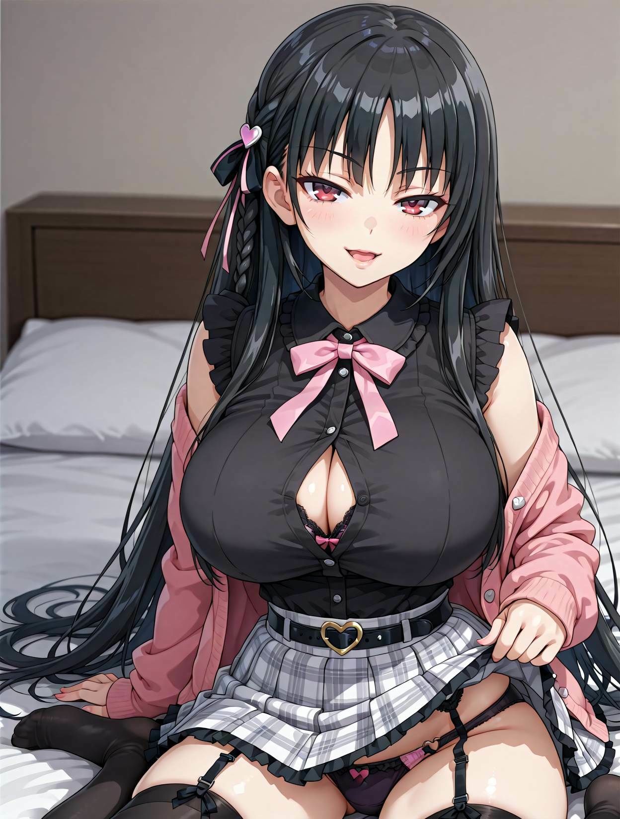 サンプル画像1:地雷系の堀北◯音をデカ◯ンで魅了してそのままラブラブアヘ顔えっちしちゃうCG集(ようこそシンプルえーあいへ) [d_678914]