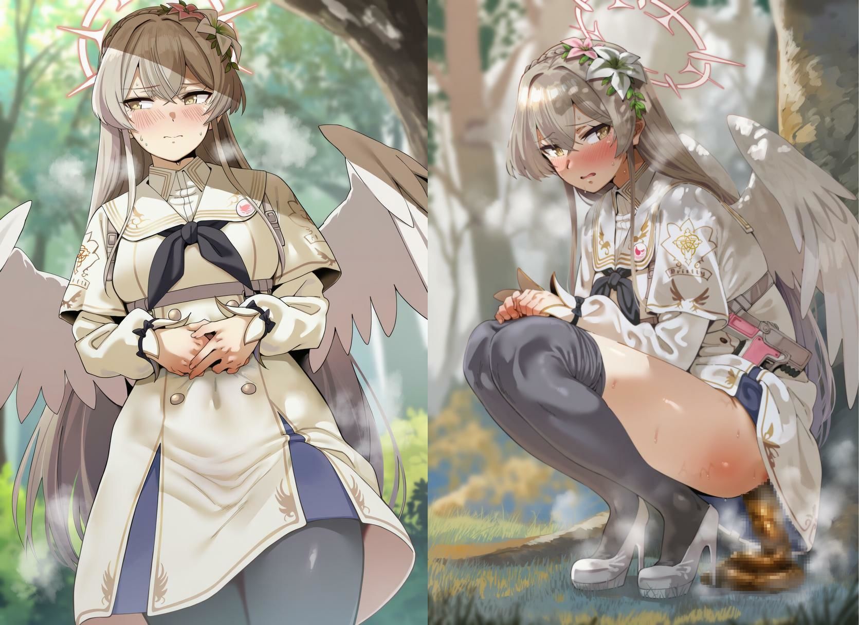 サンプル画像4:ブ○ーアーカイブ 脱糞スカトロCG集 ティーパーティー編 （ミカ・ナギサ・セイア）(スカトロ工房) [d_679199]