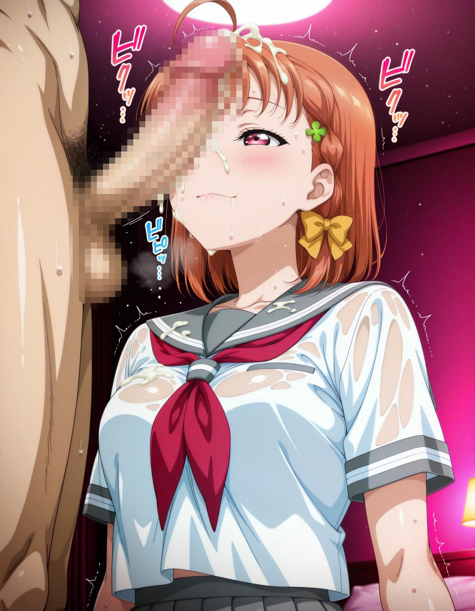 サンプル画像5:千歌ちゃん＆梨子ちゃんのえっちなCG集（はぁと）(かたい棒) [d_679259]