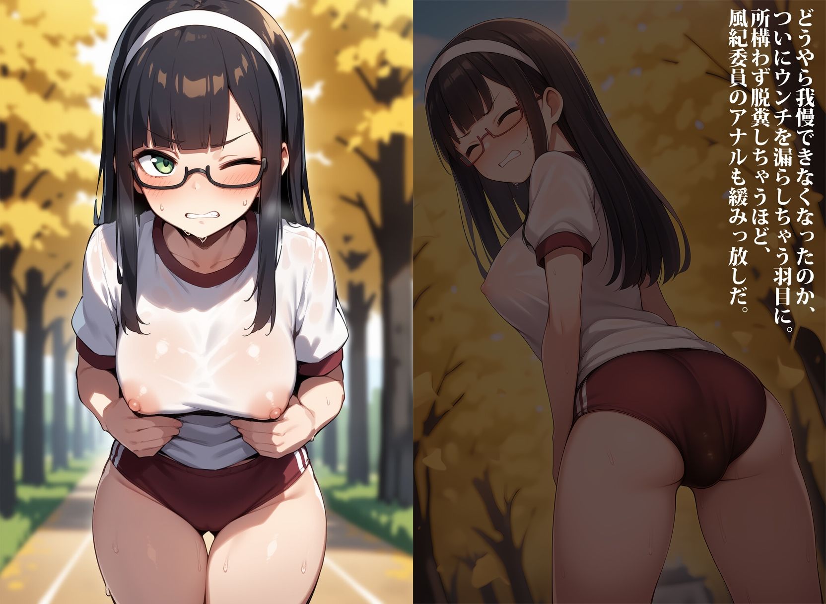 アナルが弱点な風紀委員が校則改変でお漏らし服従した件 画像10