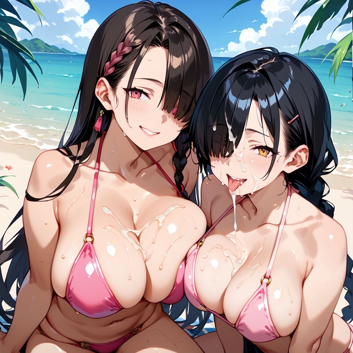 陰キャ巨乳ビキニ女子!ビーチで中出しセックス!パート2 画像6