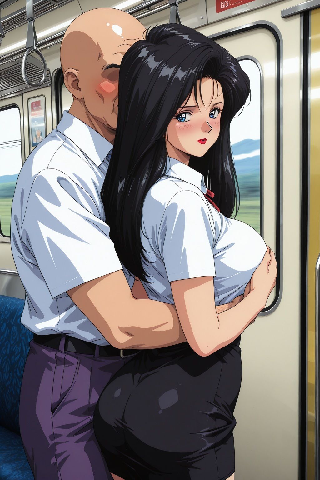 通勤電車で痴●されたグラマラスおんな教師 画像7