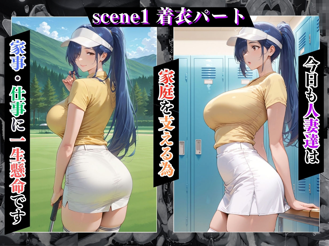 サンプル画像4:【4K高画質CG集】肉感人妻種付け〜レッスンと偽り行為を強要 人妻レス穴へ中出しショット〜(ワーテルLab) [d_679404]