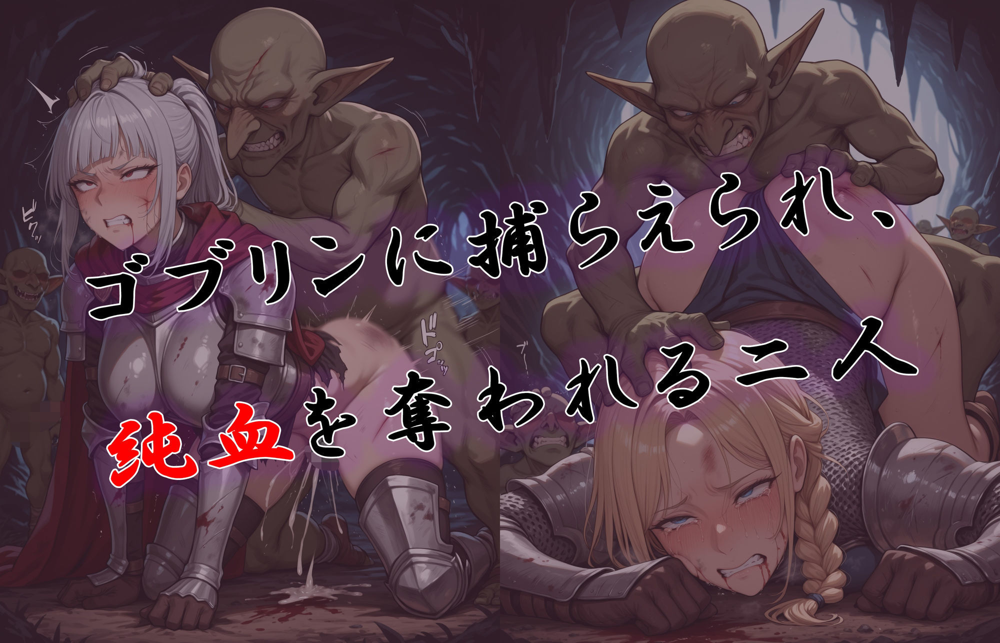 サンプル画像3:ゴブリンの孕み袋2〜犯●れる騎士たち〜(アヘ顔工房_えびす屋) [d_679501]