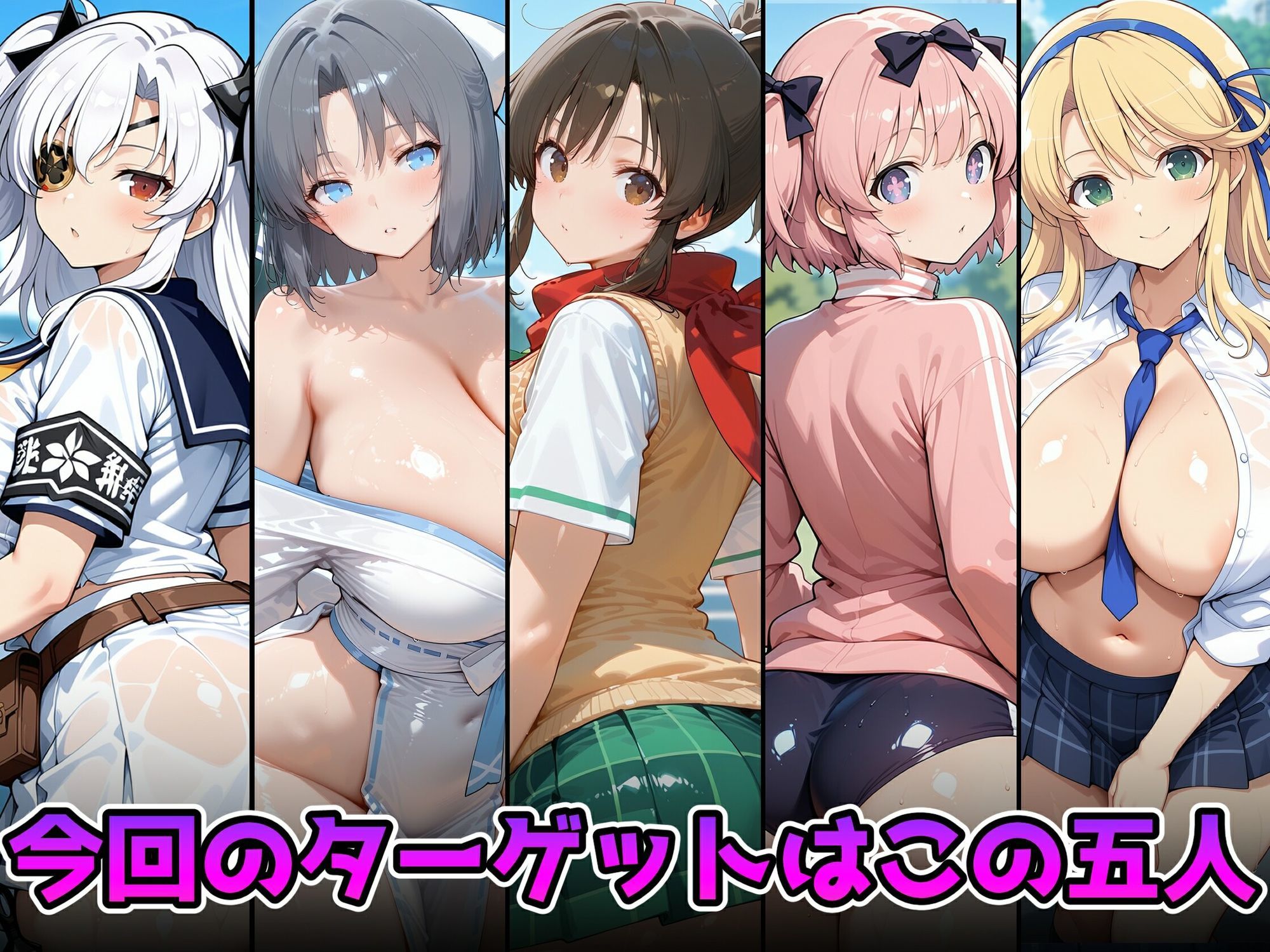 サンプル画像1:抵抗できないヒロインたちを快楽堕ちさせてみた  閃乱カ〇ラ編(朱月) [d_679534]