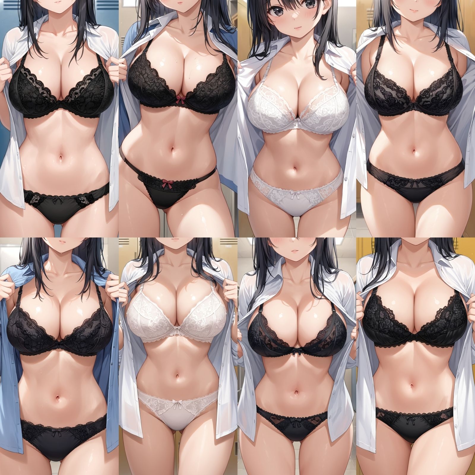 【J〇巨乳盗撮】シャツ脱ぎレース下着 Vol.8【250枚】 画像4