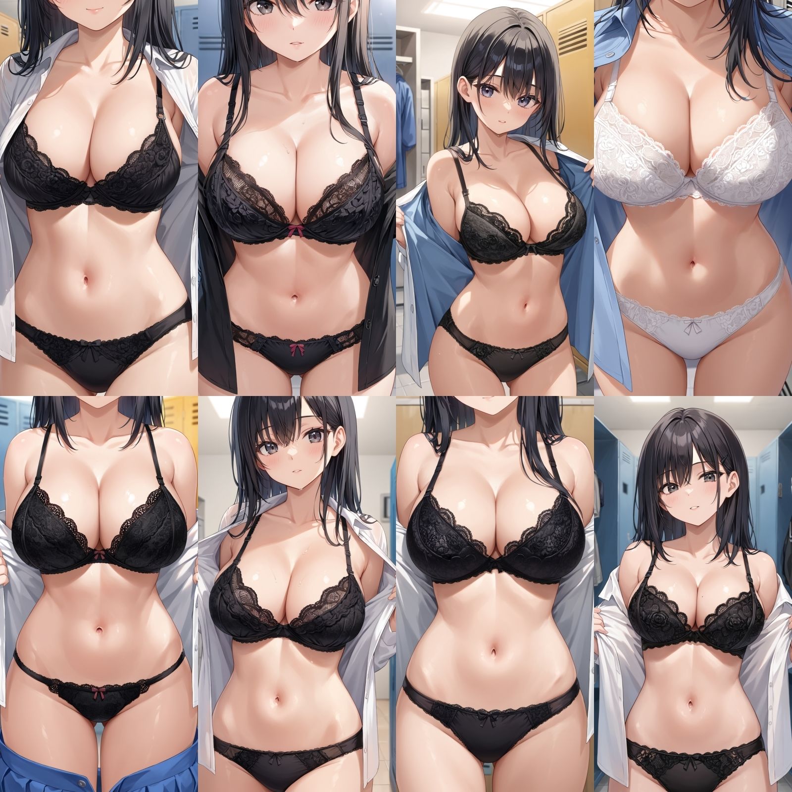 【J〇巨乳盗撮】シャツ脱ぎレース下着 Vol.8【250枚】 画像9