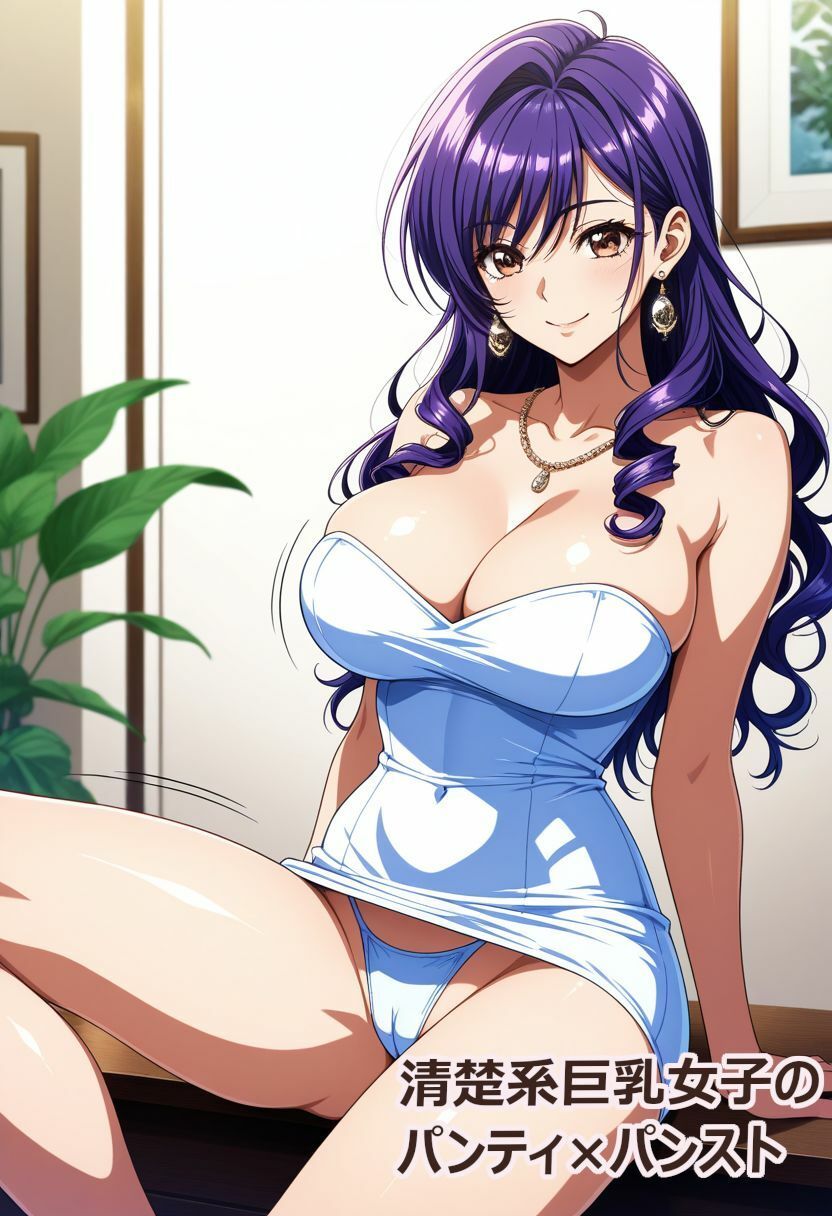 清楚系巨乳女子のパンティ×パンスト 画像3
