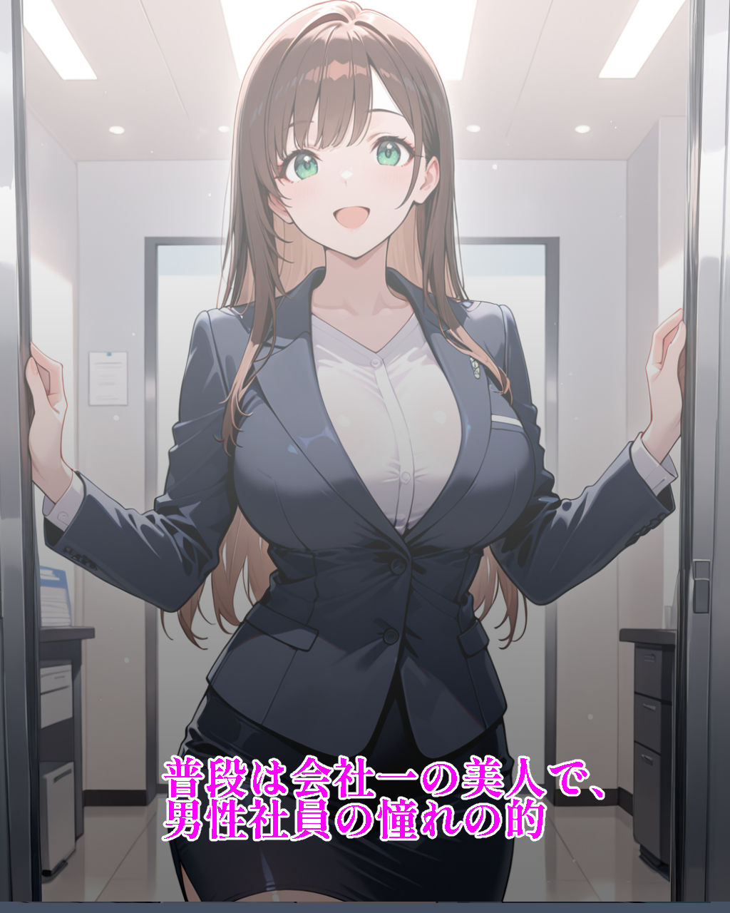 サンプル画像2:会社で一番美人の清楚系OLは上司の性奴●〜会社編〜(清楚美人OLのSEX体験記) [d_679854]