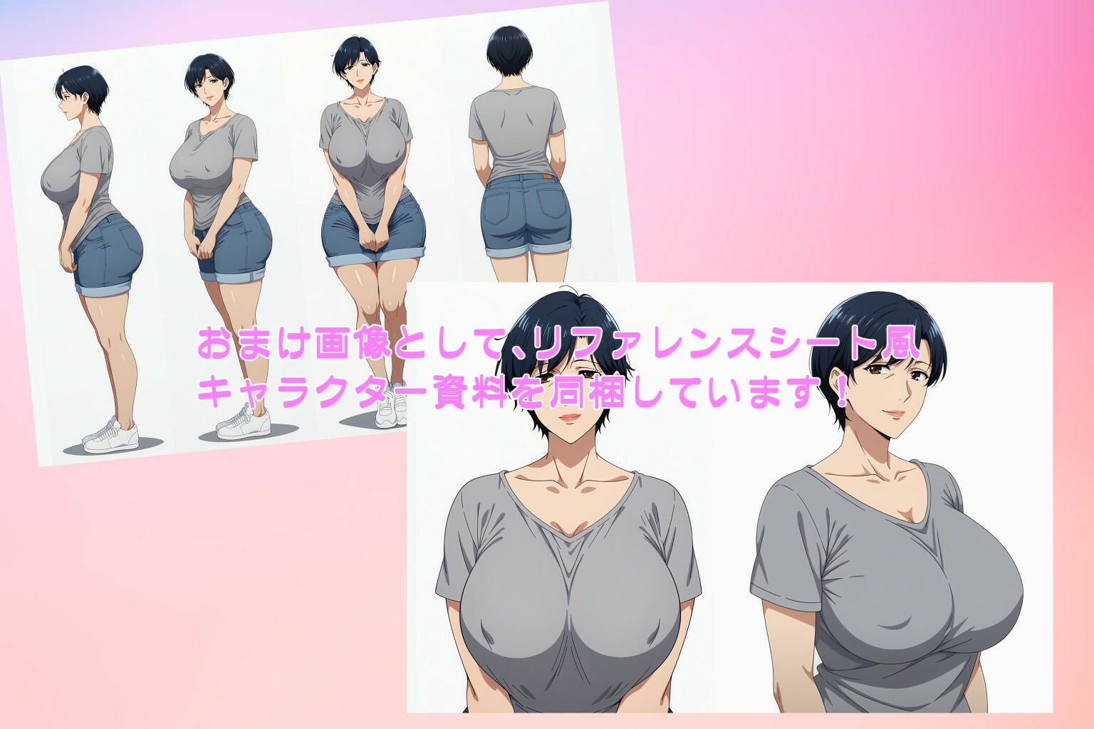 サンプル画像6:昔から大好きだった近所のおばさんと我慢できずにやっちゃった話(E.M.G.C.) [d_680001]