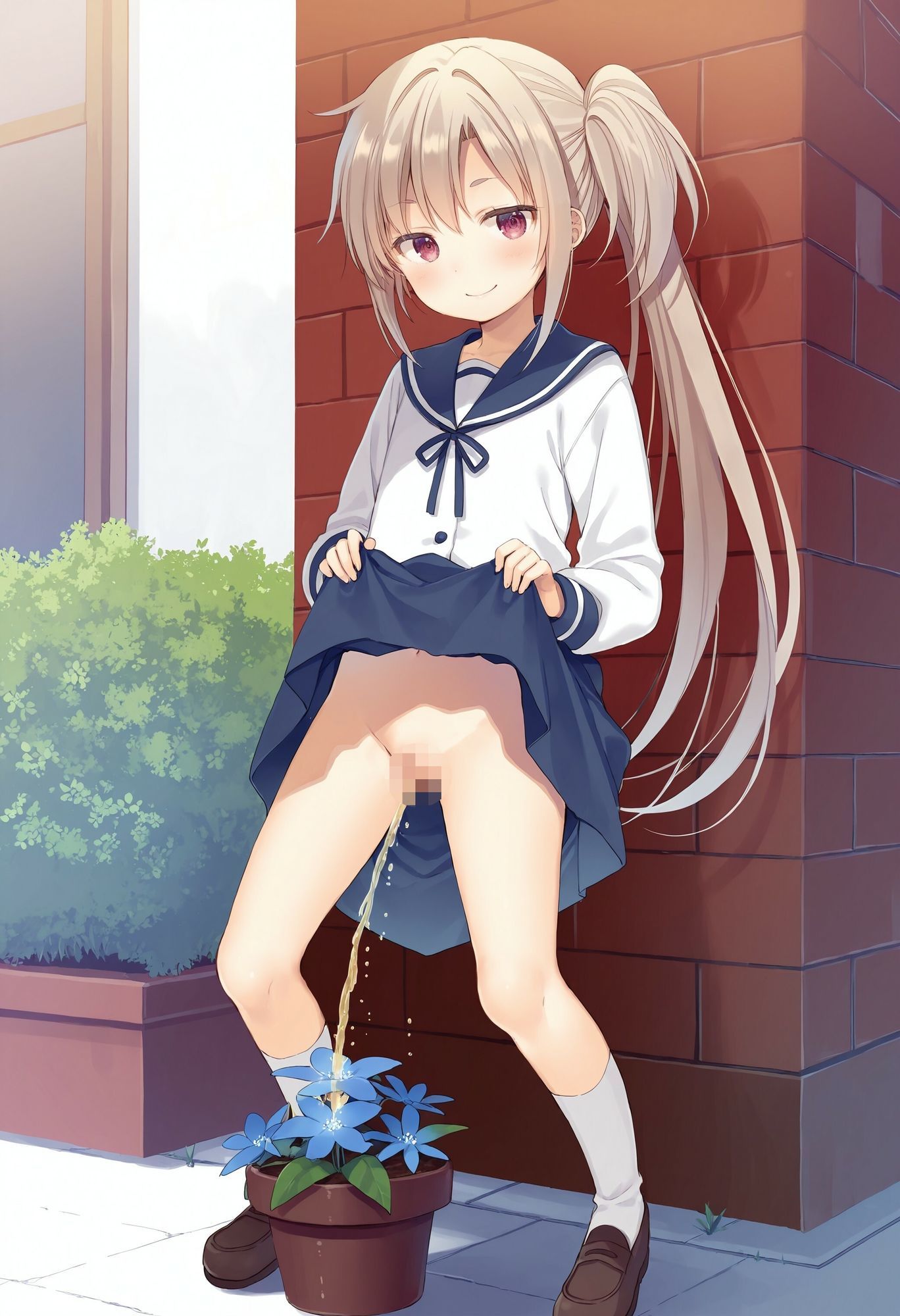 サンプル画像4:園芸委員のお仕事はおしっこで水やり(でのいず) [d_680037]