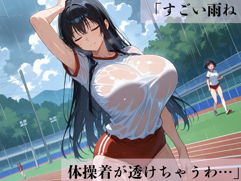 デカパイ美人妻体操着濡透密戯 画像1