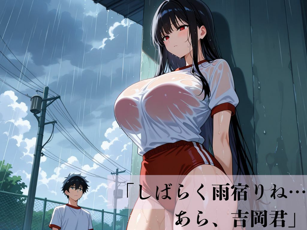 サンプル画像2:デカパイ美人妻体操着濡透密戯(艶映しの小箱) [d_680130]