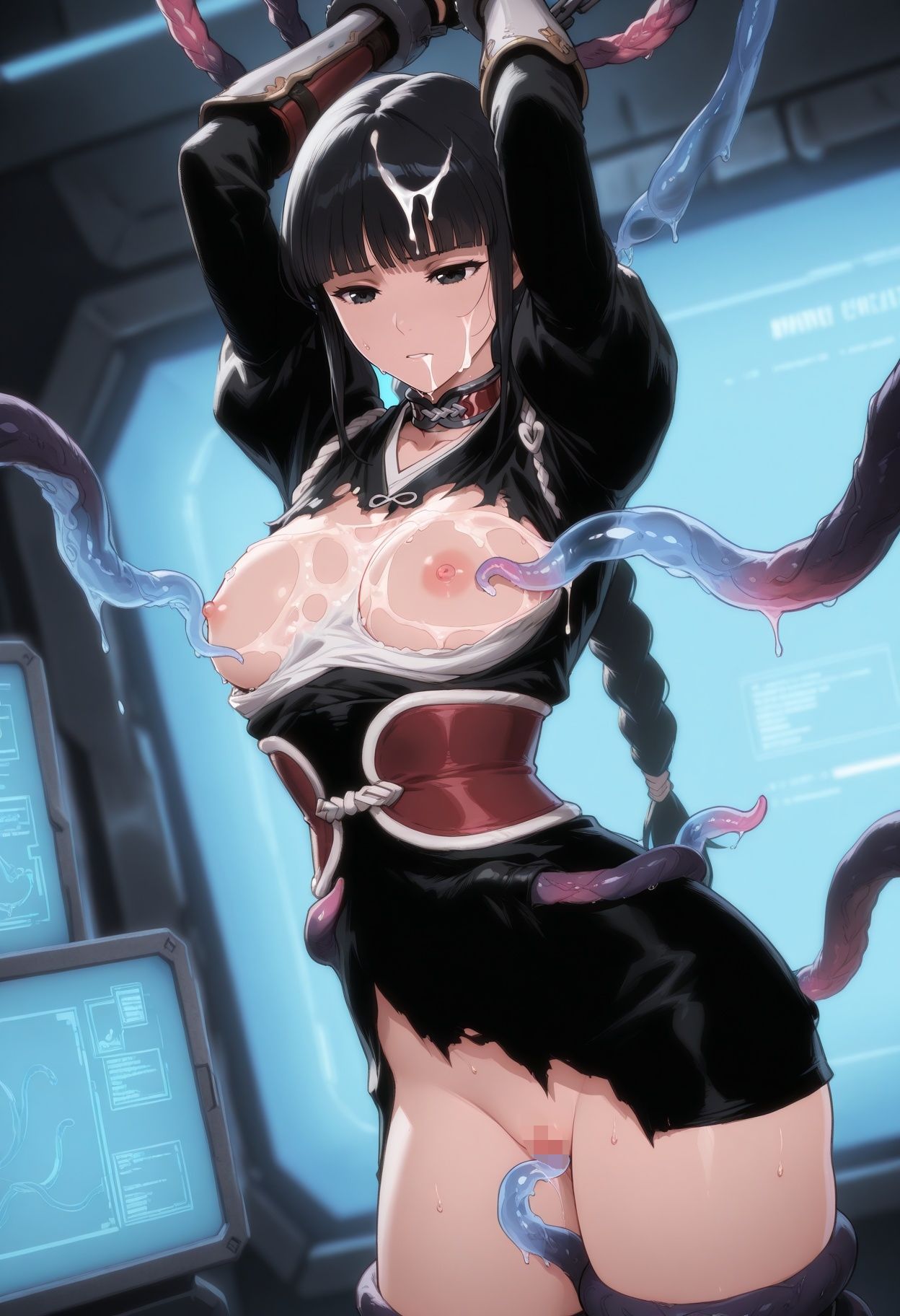 サンプル画像2:漂白隊士触手陥落(ひめらぎ工房) [d_680437]