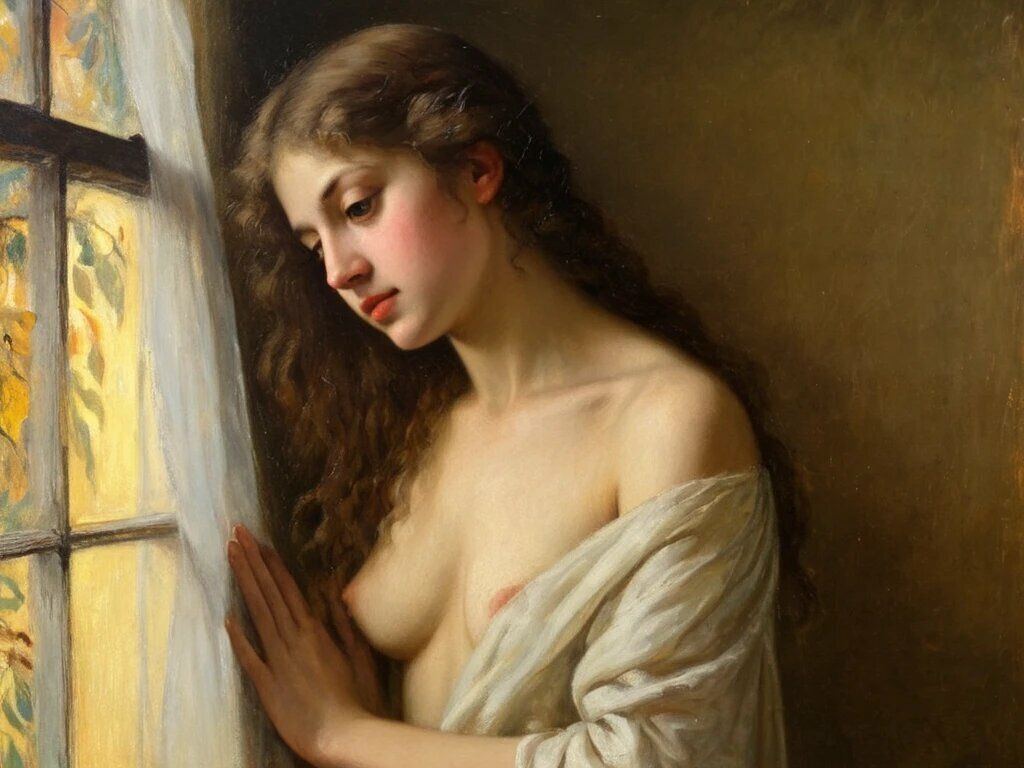 サンプル画像2:Portraits in Autumn Light – Nude Studies(Veil of Light) [d_680518]