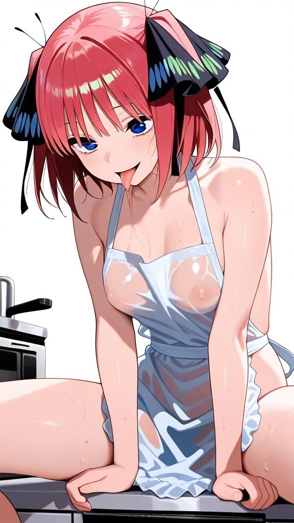 サンプル画像3:五等分〇花嫁  中〇二乃  ヌードイラスト集  トップレス  開脚(AI美少女研究会) [d_680556]