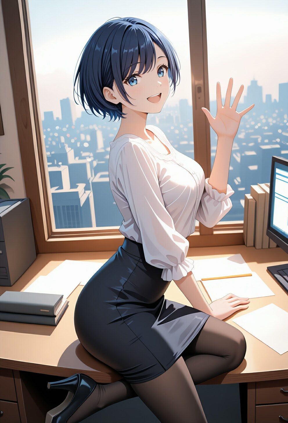 サンプル画像2:密室で社長との契約 残業オフィス×カラオケで堕ちて 密室で社長との契約(セイクロニクル) [d_680602]