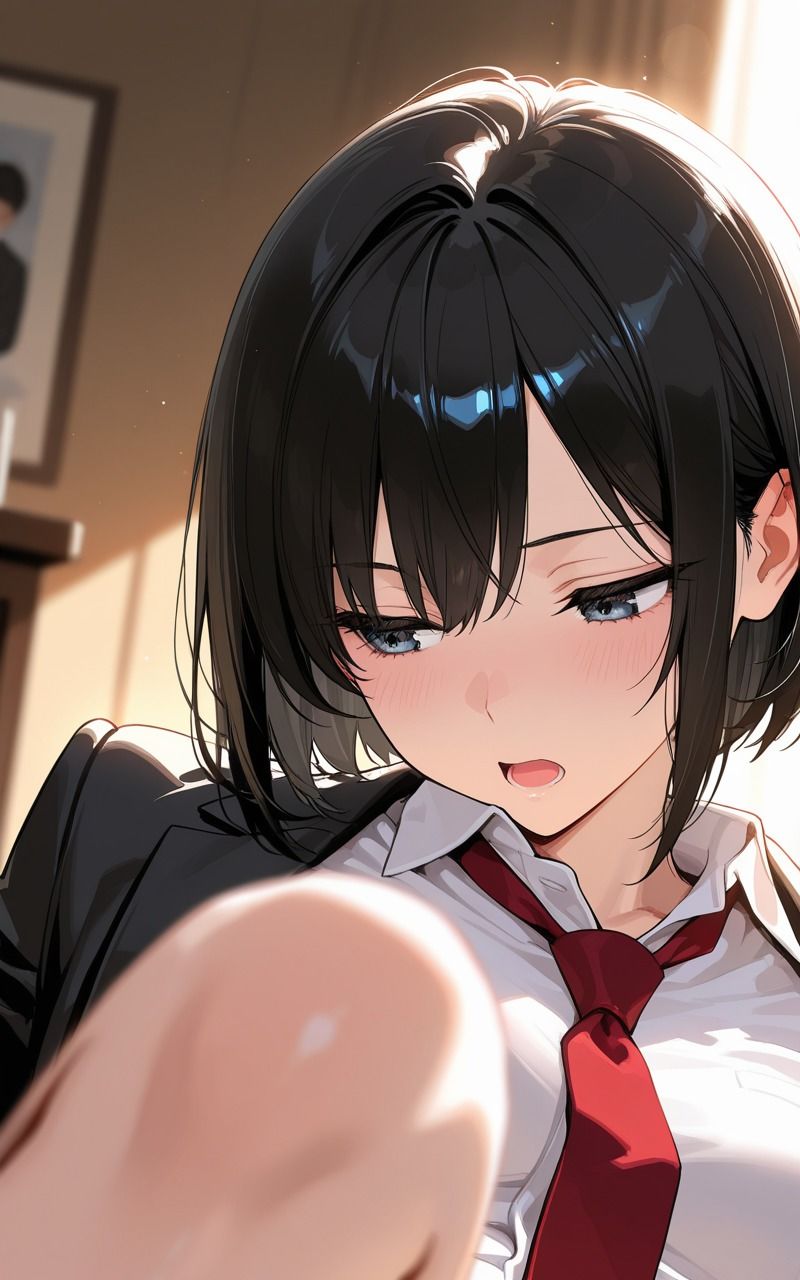 サンプル画像1:彼女と放課後イチャラブSEX  ま〇こがキツくて抜け出せない・・・(ミカミカ堂) [d_680616]