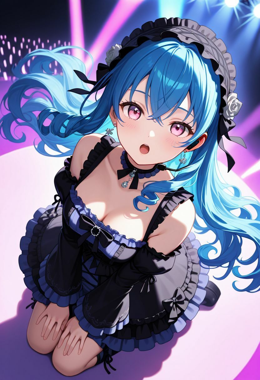 サンプル画像2:『ごしゅ推しリボン隊』vol.1   ミズハ@ひとしずくリボンと鋭い眼差しのファンサ(ぴぴ倶楽部) [d_680629]