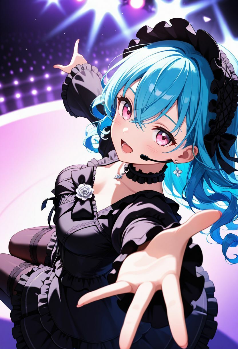 サンプル画像3:『ごしゅ推しリボン隊』vol.1   ミズハ@ひとしずくリボンと鋭い眼差しのファンサ(ぴぴ倶楽部) [d_680629]