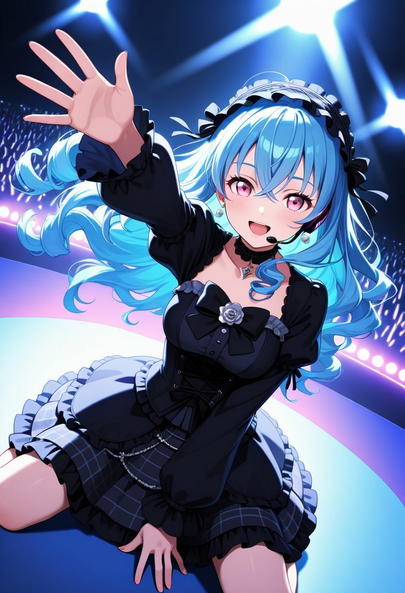 サンプル画像4:『ごしゅ推しリボン隊』vol.1   ミズハ@ひとしずくリボンと鋭い眼差しのファンサ(ぴぴ倶楽部) [d_680629]